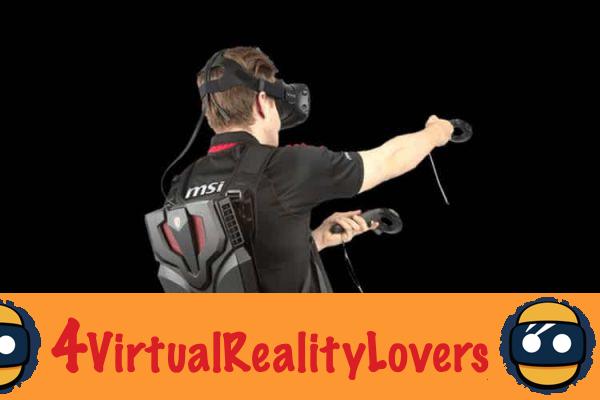 MSI VR One: Virtual reality in a backpack at TGS