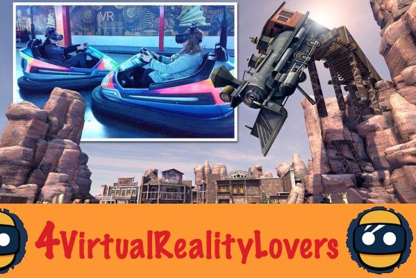 Steampunk VR Scooter: carros de choque com fone de ouvido VR, uma inovação mundial