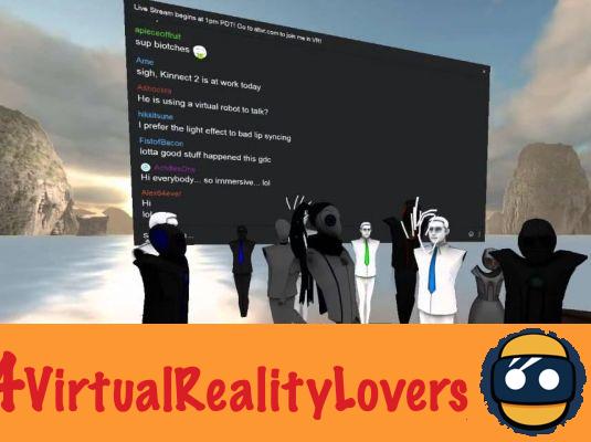 Dimostrazione di realtà virtuale di AltspaceVR