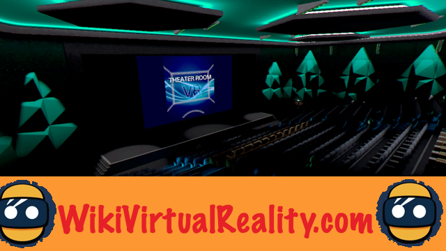 Sala de teatro VR: em casa e no cinema