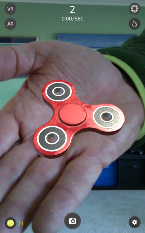 Hand Spinner - The trendy spinning top is now available in VR and AR