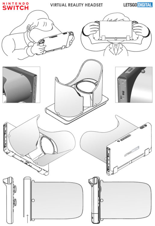 Nintendo Switch: un casco de realidad virtual real en preparación presentado por una patente