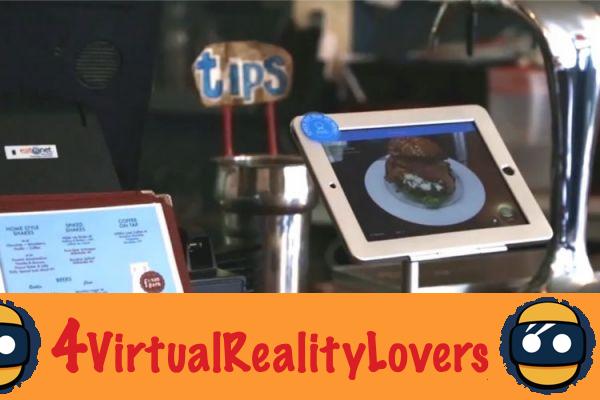 KabaQ: um cartão de menu de realidade aumentada para ver pratos em 360 graus