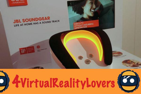 JBL Soundgear: un auricolare VR che viene indossato intorno al collo