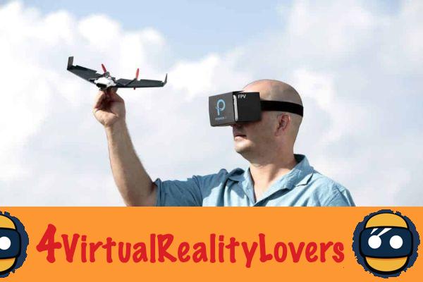 Drones y cascos de realidad virtual: una buena química