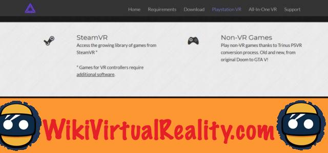 Trinus PSVR per PC: come giocare a giochi per PC Steam VR con PlayStation VR