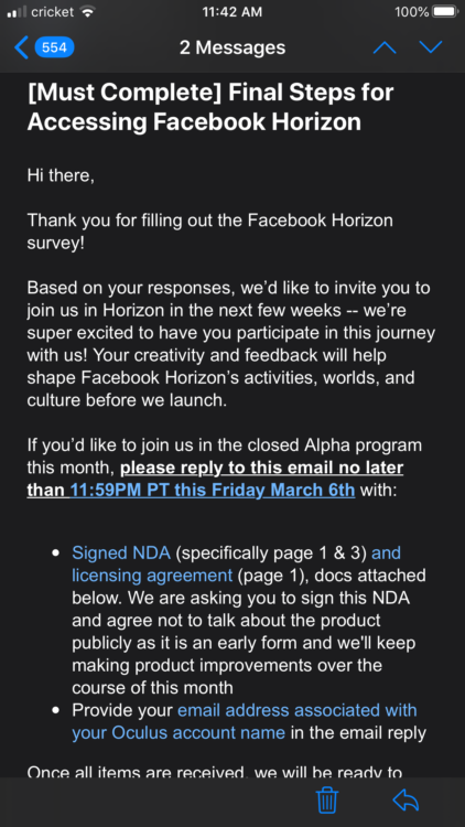 Facebook Horizon: Alpha Test inizia chiuso più tardi questo mese