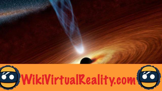 Realidad virtual: un agujero negro supermasivo recreado por científicos