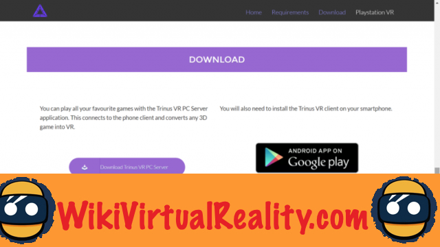 Trinus VR - Gioca a tutti i giochi per PC in VR su smartphone e PSVR