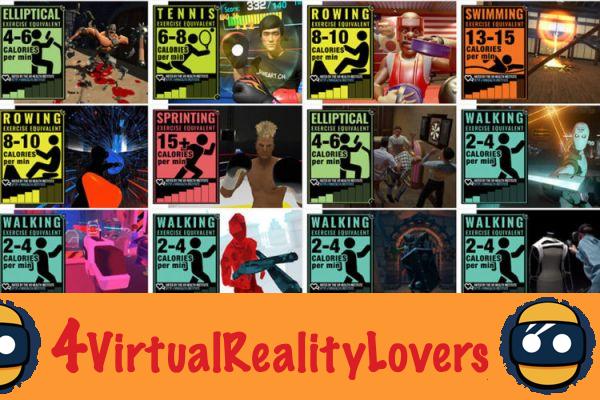 What VR games to lose weight ... measured activity and calories burned