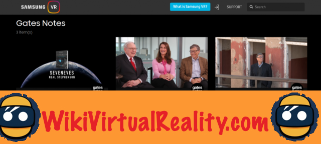 Note Gates - Bill Gates lancia il canale video su Samsung Gear VR