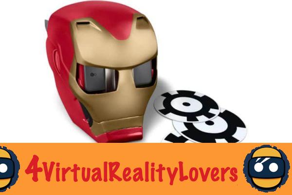 The Iron Man augmented reality helmet created by Marvel and Hasbro