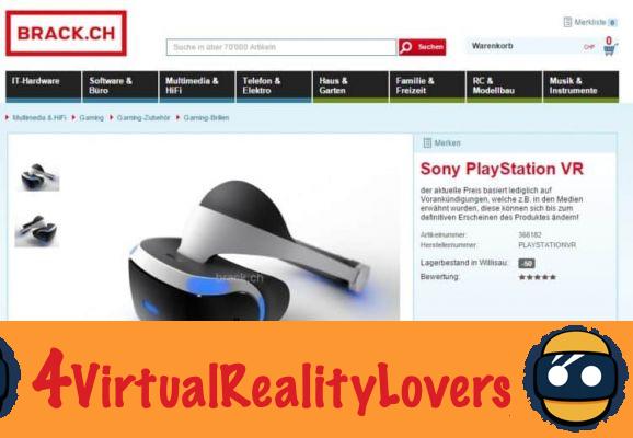Prezzo Sony Playstation VR, finalmente qualche indizio?